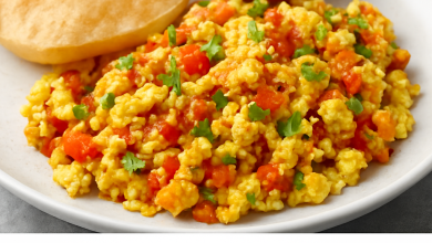 Indian-Style Scrambled Eggs for Breakfast