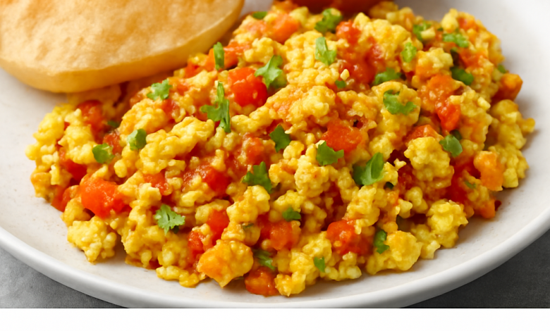 Indian-Style Scrambled Eggs for Breakfast
