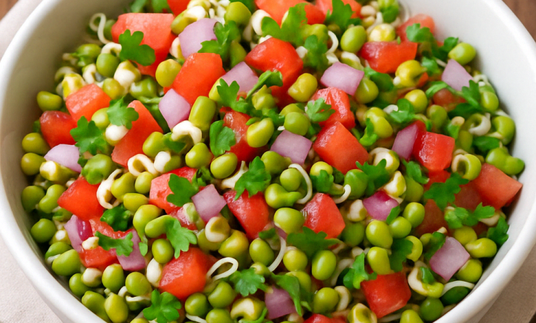 Sprouts Salad – Fresh & Nutritious Snack from India 🇮🇳