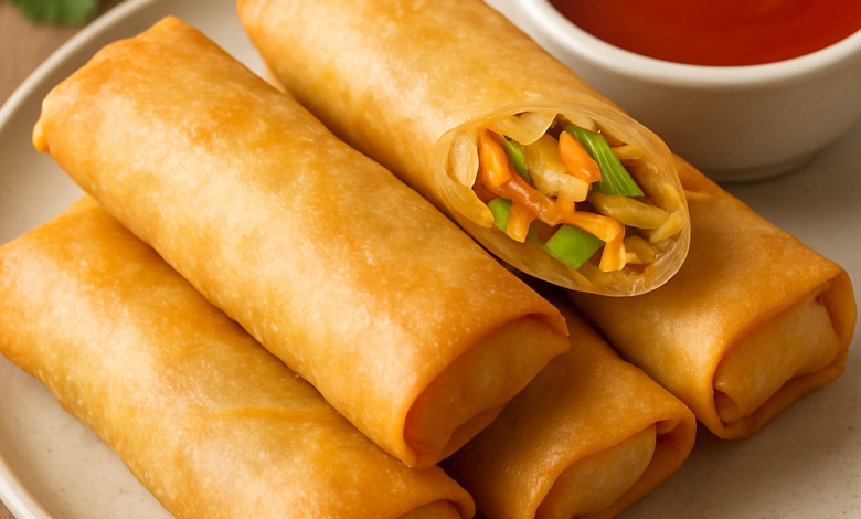 Vegetable Spring Rolls – Crispy Asian Snack Filled with Fresh Veggies